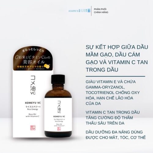 Dầu gạo kết hợp Vitamin C Kuramoto Bijin Rice Energy VC