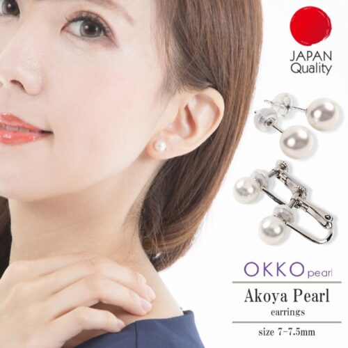 Hoa Tai Ngọc Trai Akoya Nhật Bản và Vàng 14K - OKKO Pearl
