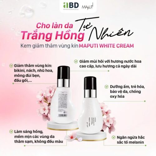 Kem trị thâm vùng kín Maputi White Cream 100ml