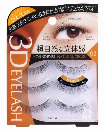 Lông mi giả 3D KOJI Eyelash cho mắt 1 mí (tái sử dụng được 30 lần)