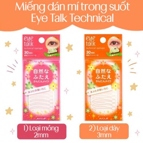 Miếng dán kích mí trong suốt KOJI EYETALK