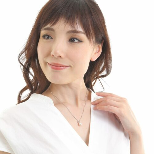 Dây Chuyền Ngọc Trai Akoya Nhật Bản và Kim Cương, Bạc 925 - OKKO Pearl