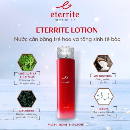 ETERRITE LOTION (I) <br> Nước cân bằng trẻ hóa và tăng sinh tế bào