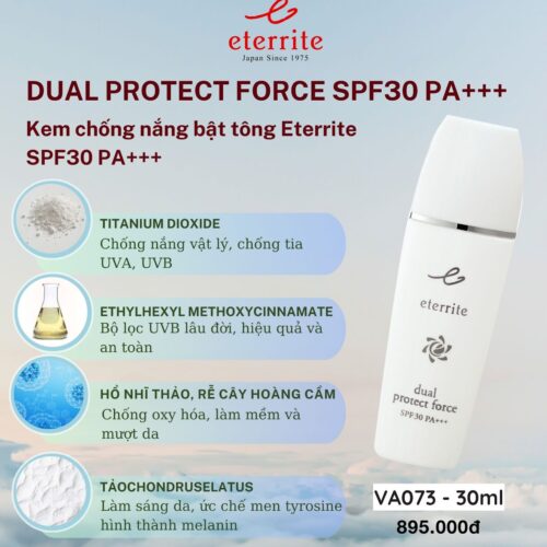 Kem chống nắng bật tông eterrite SPF 30 PA+++