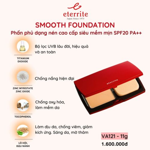 Phấn phủ dạng nén cao cấp siêu mềm mịn SPF 20 PA ++