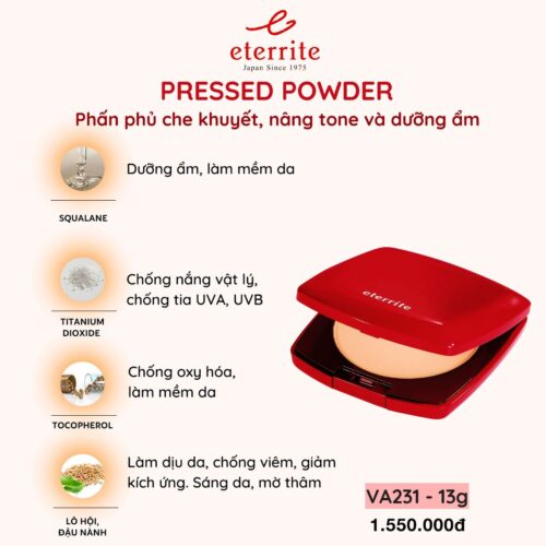 Phấn phủ che khuyết, nâng tone, dưỡng ẩm