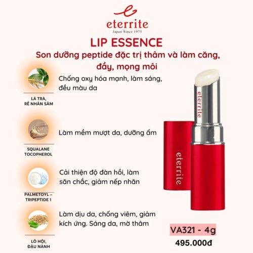 Son dưỡng Peptide đặc trị thâm và làm căng đầy, mọng môi.