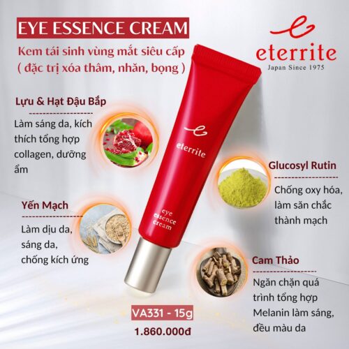 ETERRITE EYES ESSENCE CREAM <br> Kem tái sinh vùng mắt siêu cấp (đặc trị xóa thâm, nhăn, bọng)