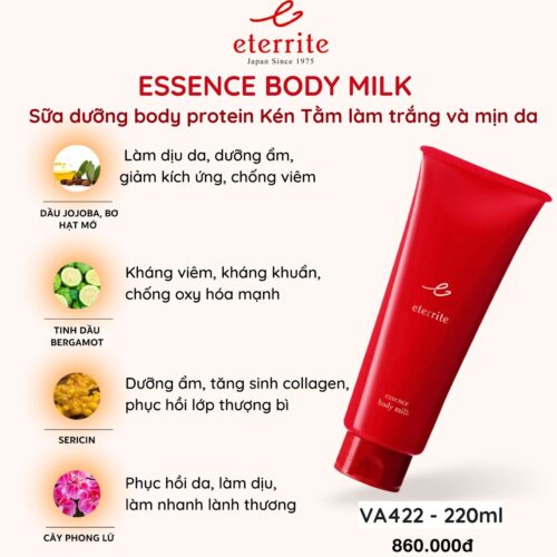 Sữa dưỡng thể Protein Kén Tằm tăng cường làm mịn da