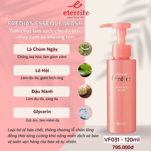 FREDIAS ESSENCE WASH <br>Tinh chất làm sạch cho da yếu, nhạy cảm và thương tổn