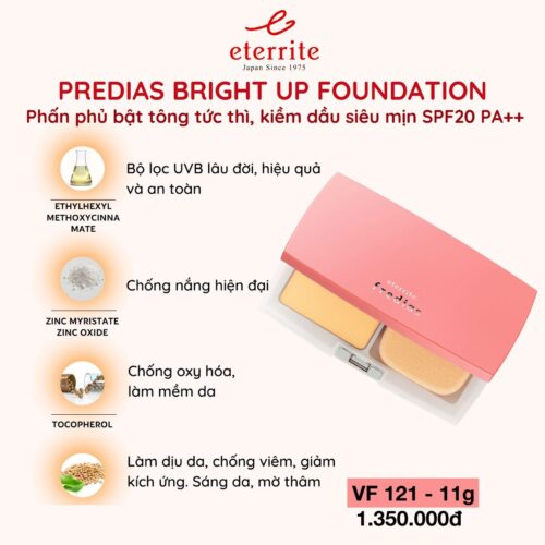 Phấn phủ bật tone tức thì, kiềm dầu siêu mịn SPF20 PA ++